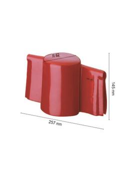 绝缘子遮蔽罩AV4402红色柔性塑料制成绝缘子防护罩 弈远供应