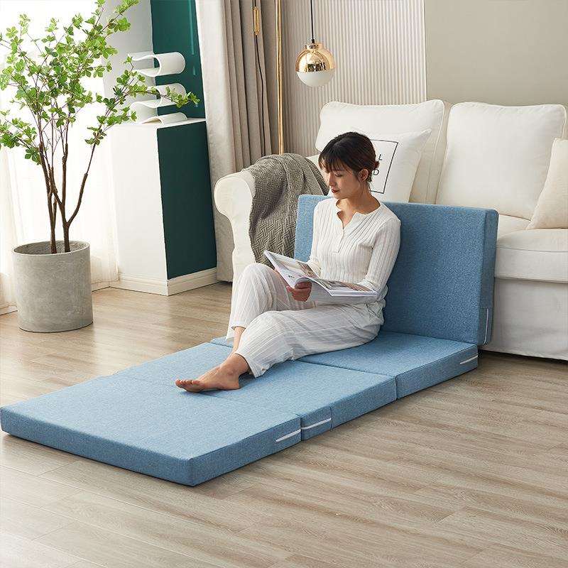 折叠床垫午休垫地铺垫午睡垫办公室地铺垫榻榻米四折叠海绵垫神器