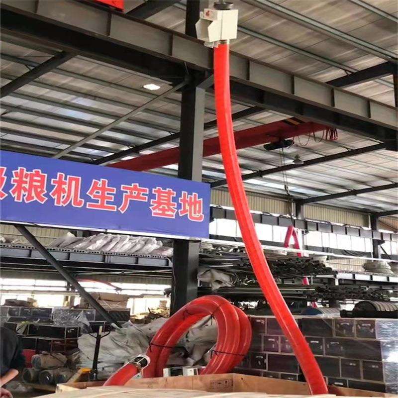 新型软管玉米吸粮机 25米双轴中驱动输送机 家用电螺旋抽粮机