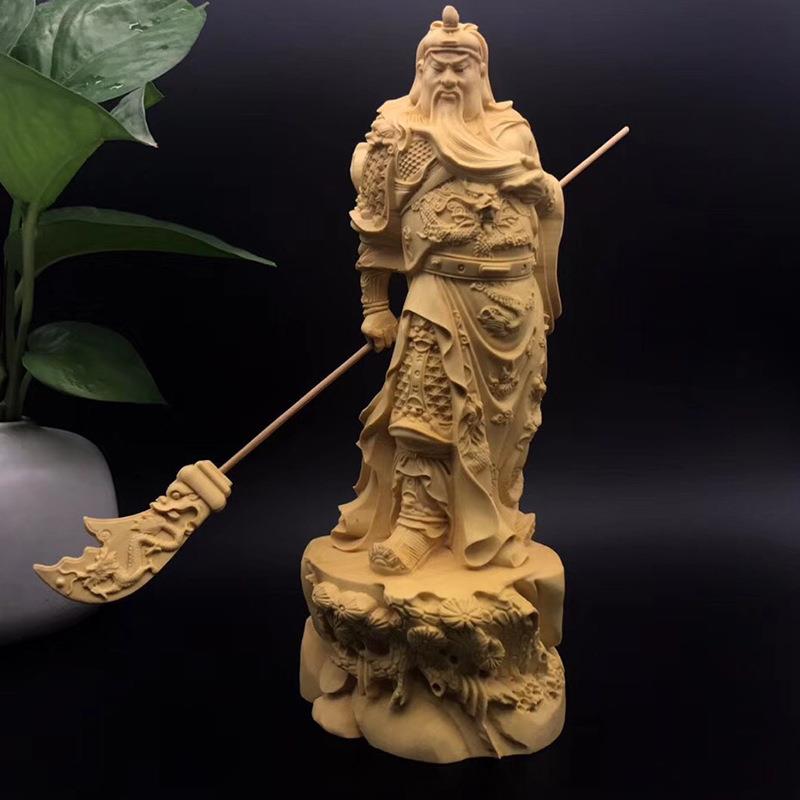 小叶黄杨木关公家居 雕刻 摆饰摆件 工艺品 厂家供应出售