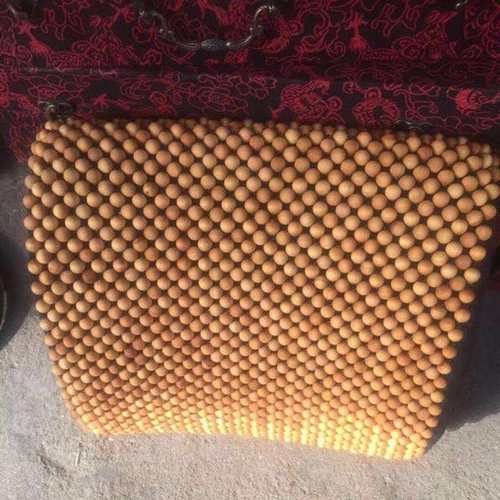 崖柏1.0圆珠汽车护腰靠垫 手工编织木质按摩垫厂家直一营