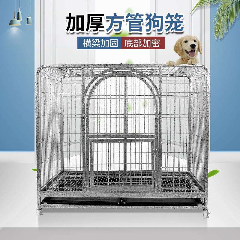 小方管狗笼子金毛萨摩狗笼泰迪博美厂家直销中大型犬宠物笼子