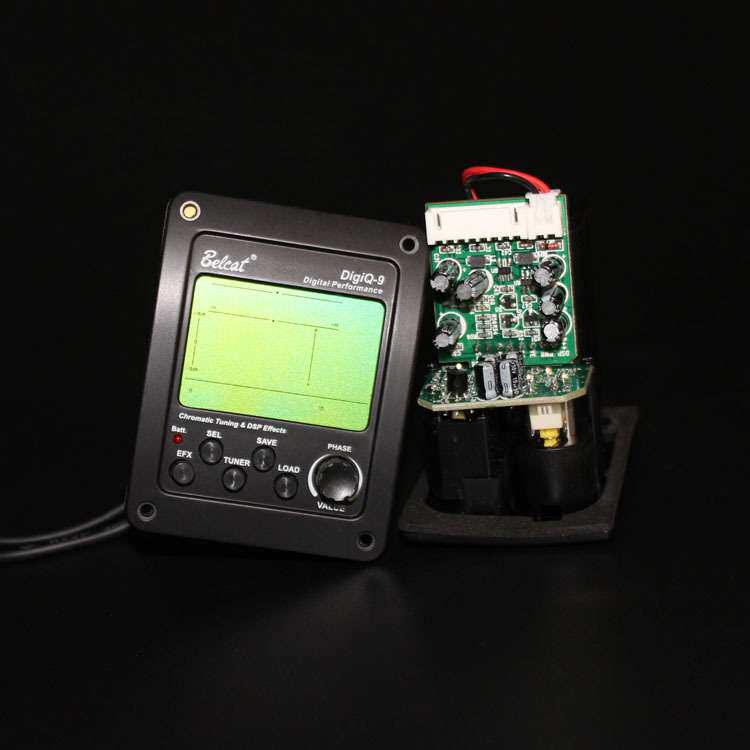 DigiQ-9电箱木吉他配件压感全数字信号处理3段EQ吉他拾音器DBOX