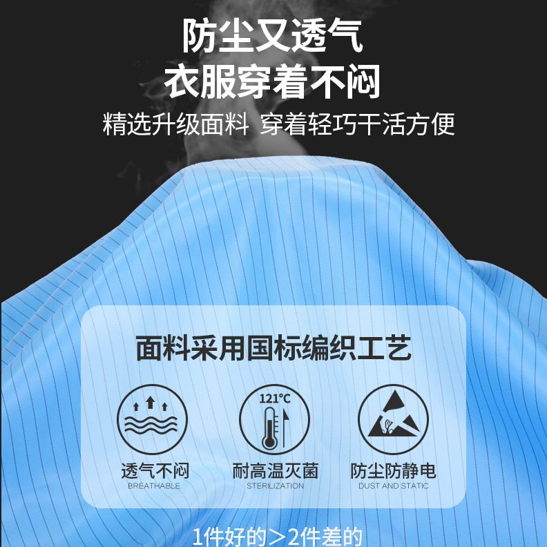 粉工业服尘工作服防护防尘喷漆无尘服分体静电服连体洁衣服防净女