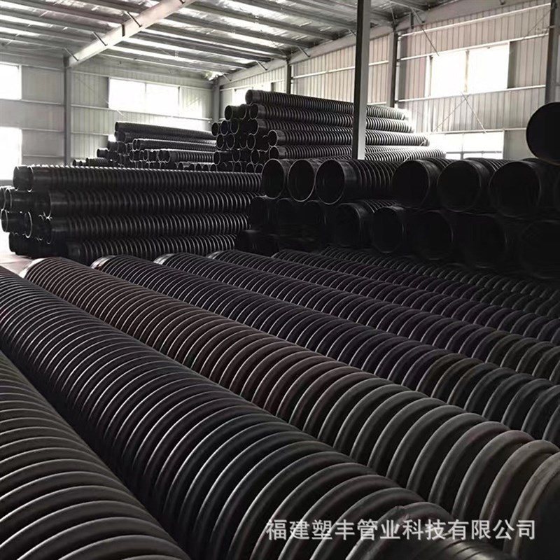 hdpe增强缠绕管排污管道B型结构壁增强管克拉管 江西缠绕管排水管