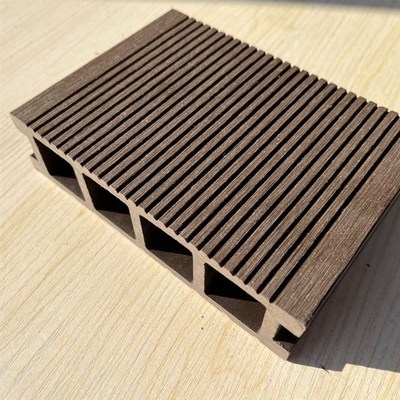 40x150方孔圆孔实心塑木户外地板木塑防腐木栈道地板4公分厚度