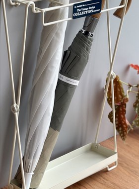 日式简约复古铁艺雨伞收纳架架家用家居商店门口置物架可折叠伞架