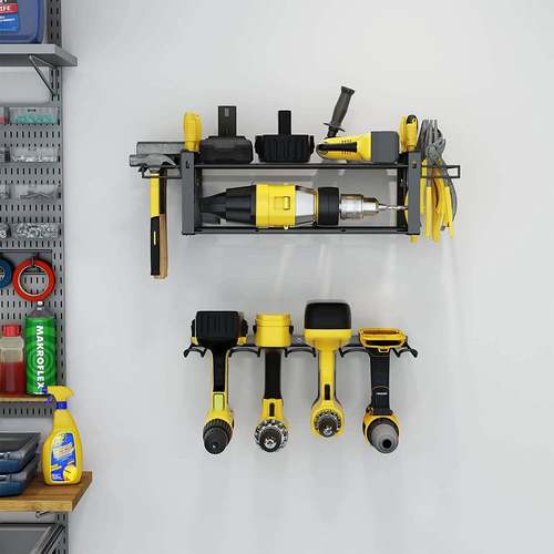 拆装电钻架重型浮动工具架用于手持式和电动工具的壁挂式储物架