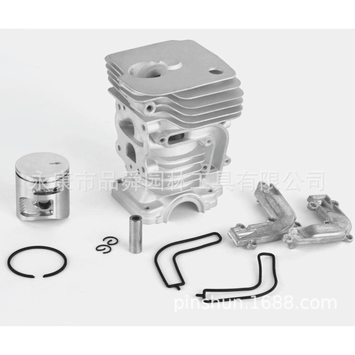 hus435445450油锯汽缸气缸箱体缸套活塞环总成