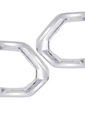 适用GMCSierra18-22前保险杠雾灯框电镀亮黑84176752,84176753