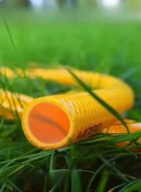 新佰特家用黄色弹力增强管纤维软水管编织蛇皮网纹管耐晒不发硬