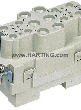 HARTING浩亭09380182701重载连接器HanK6/12螺栓接线母插芯(F)