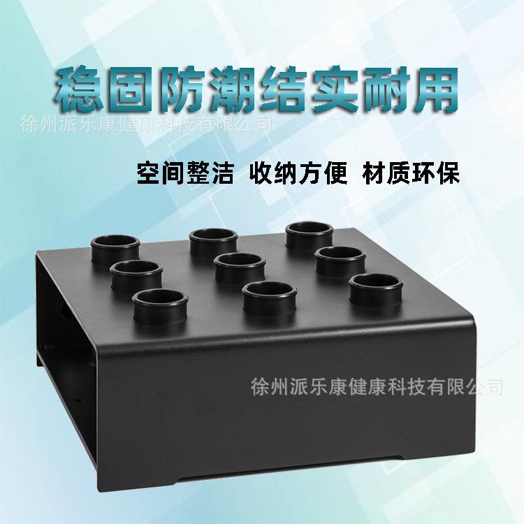 杠铃杆架家用健身器材收纳九孔插杆器杠铃杆底座加固商用奥杆架图片