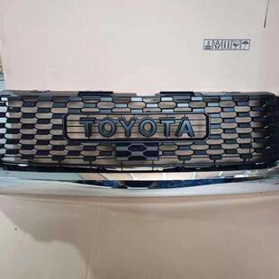 适用14-21年丰田坦途中网电镀边框TRD前中网格栅亮条框前脸配件