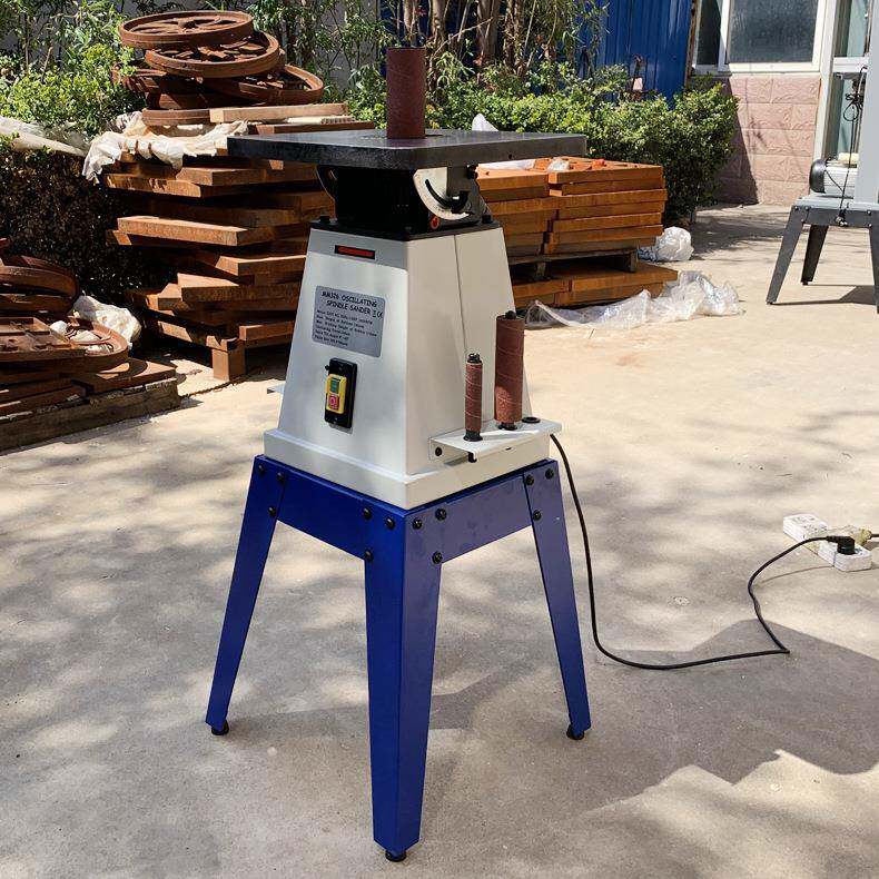 立式木工机械砂光机富林销售单头木工小型砂光机海绵轮抛光机