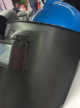 Blue Eagle台湾蓝鹰焊帽6PA3铝支架焊工面具CE证安全帽式电焊面罩