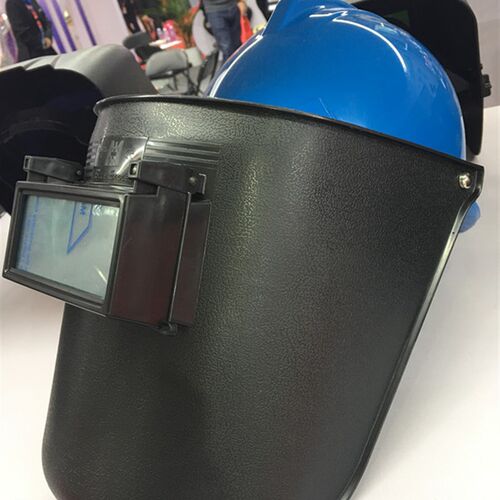 Blue Eagle台湾蓝鹰焊帽6PA3铝支架焊工面具CE证安全帽式电焊面罩