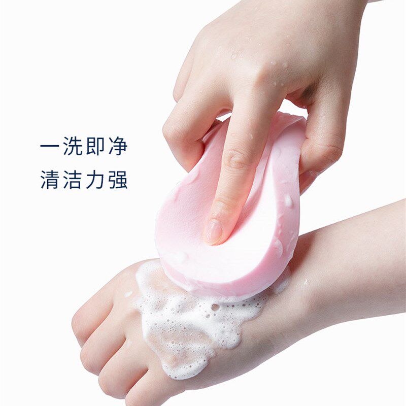 【6片装】洗脸扑海绵洁面扑女清洁面扑盒装卸妆神器粉扑擦脸加厚