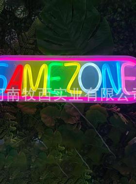 【折扣价】led霓虹灯gamezone音乐酒吧装饰创意霓虹灯牌定发光造