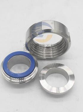 【折扣价】6E3X卫生级SMS活接头304不锈钢圆螺纹对焊丝扣活结数控