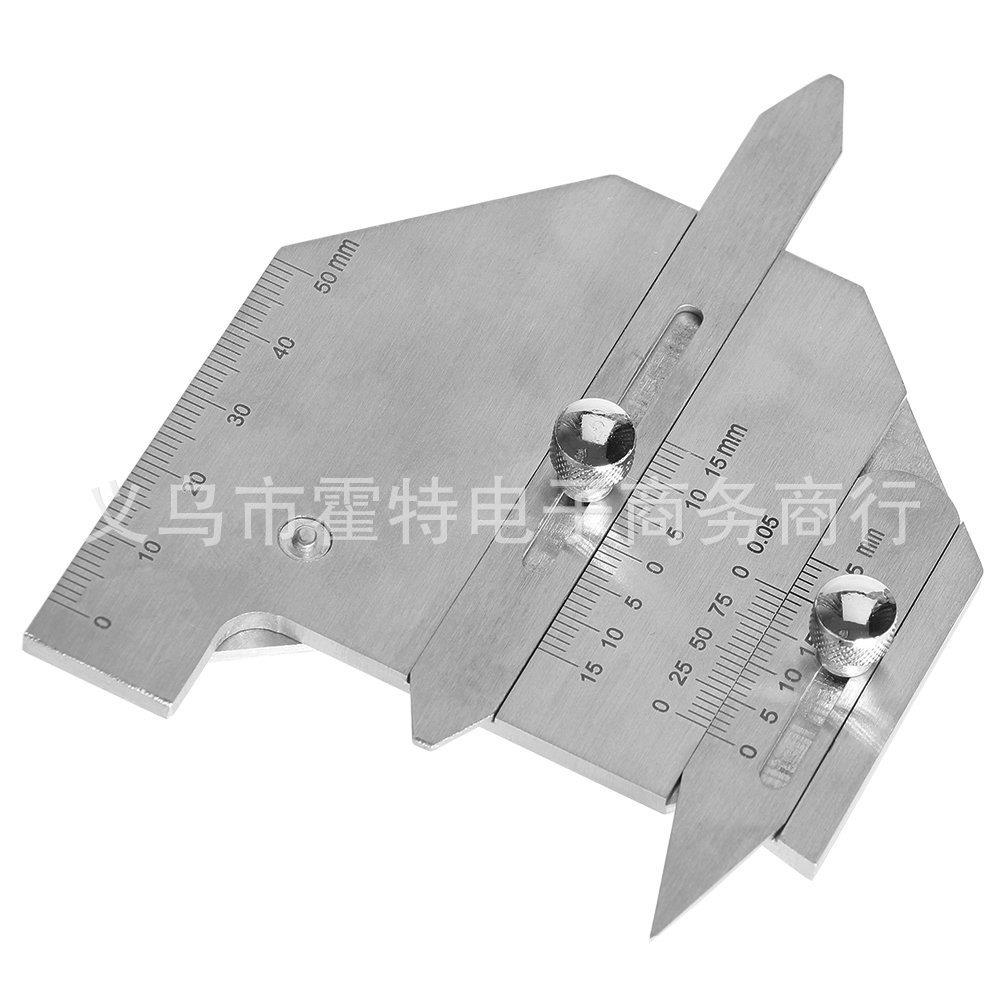 【折扣价】不锈钢双滑条焊缝规HJC60焊缝检测尺