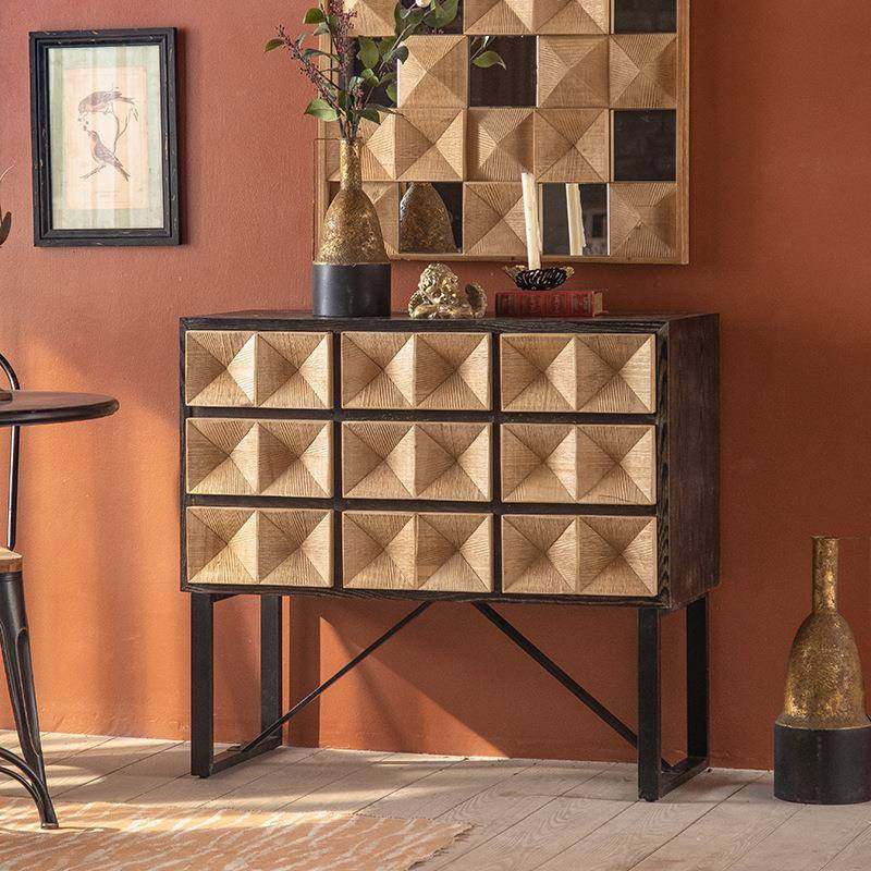 【折扣价】美式复古斗柜实木九斗柜客厅组合柜走廊宅寂风装饰玄关,鲜花速递/花卉仿真/绿植园艺,其它园艺用品,淘宝优惠券,粉丝福利购,淘宝优惠卷