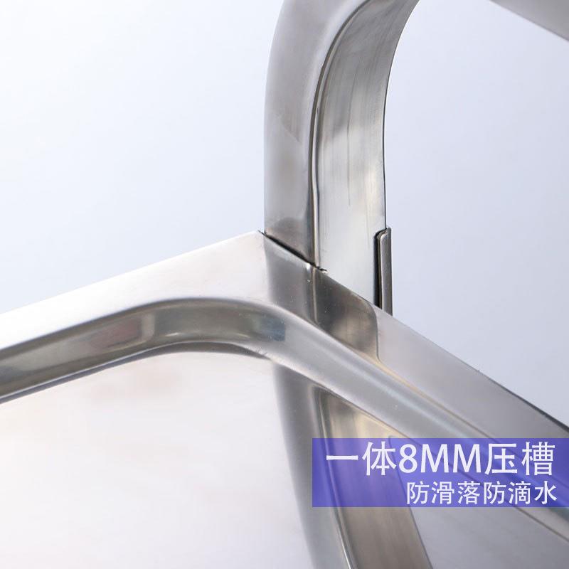 【折扣价】加厚不锈钢三层餐车手推车酒店传菜推车餐饮送餐小车收