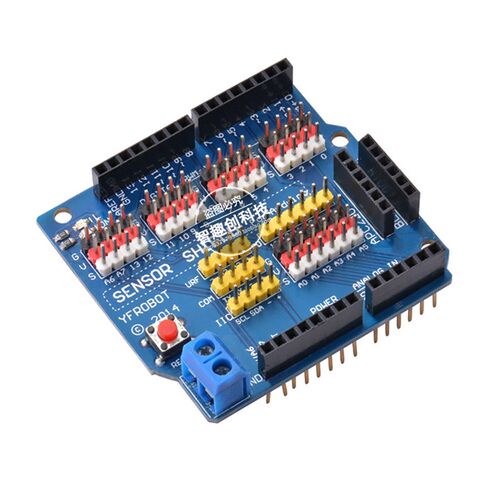 Uno R3 V5扩展板 sensor shield V5.0 电子积木UNO扩展盾