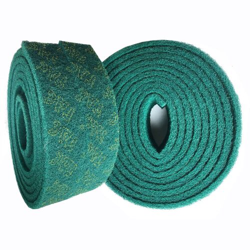 TAC工业百洁布绿8698红7447不锈钢拉丝除锈布抹布金刚砂加厚