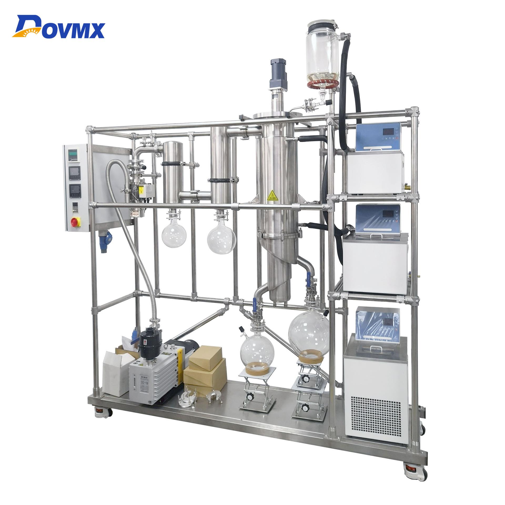 不锈钢分子蒸馏厂家刮膜蒸发器FMD-200实验室短程蒸馏可定