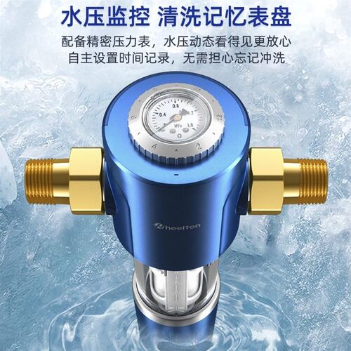 惠尔顿前置过滤器净水器家用自来水反冲洗大通量滤水器全屋P0038