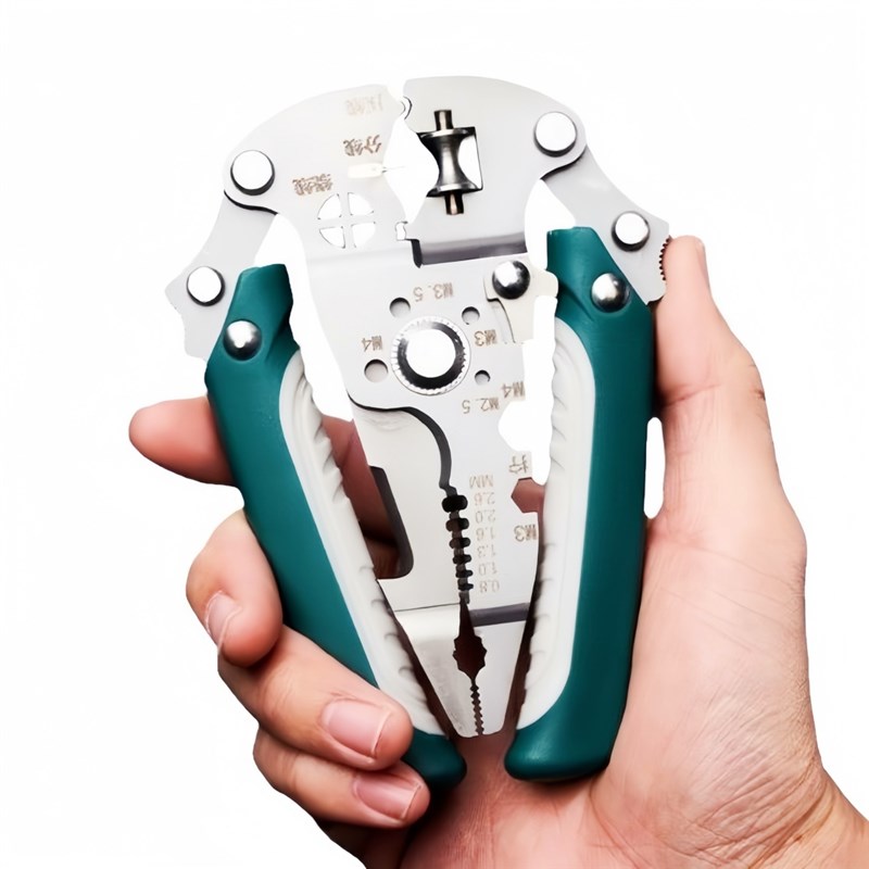 新款可折叠剥线钳电工q专用多功能实用工具剥皮器耐用压线钳分线