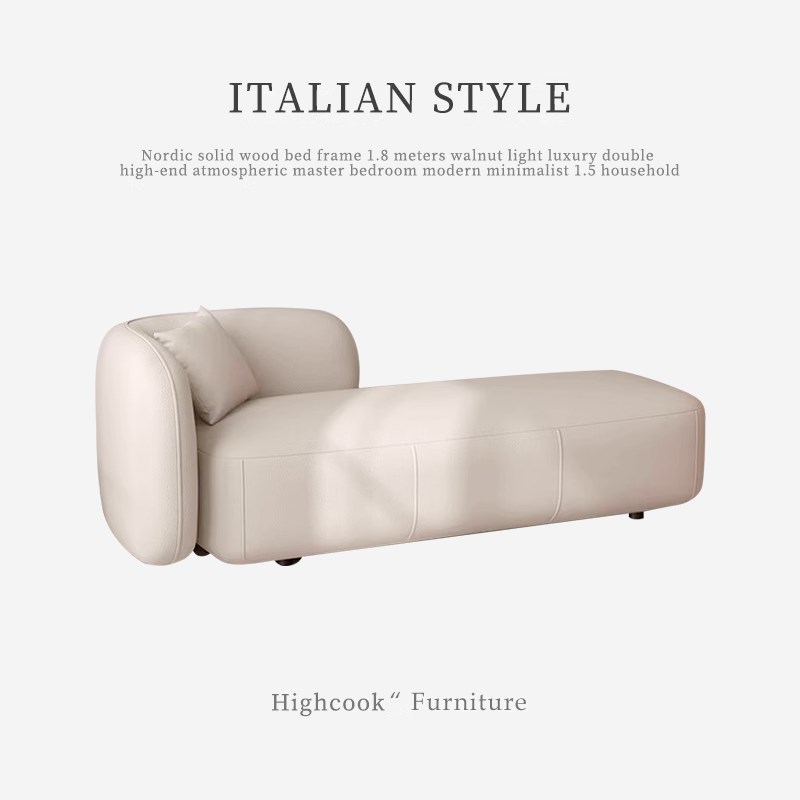 侘寂奶油风贵妃沙发椅小户型客厅网E红款懒人躺椅休息区酒店美人