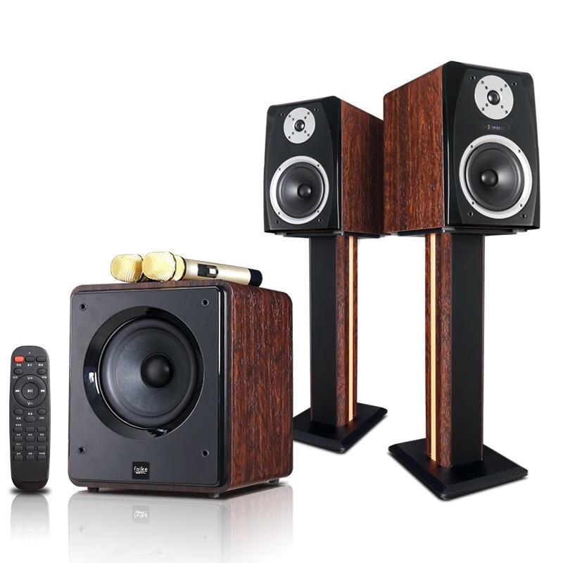 菲歌（FAIKE）家庭KTV发烧hifi音响有源书架音箱专业家庭K歌2.1微