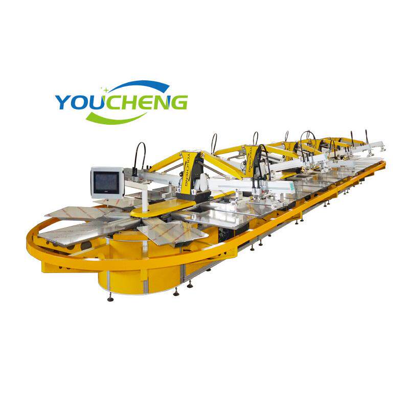 8色30工位新款椭圆丝网印花机