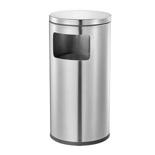 方酒店圆形室内户外不锈钢垃圾桶小区道路外围大容量42升单桶