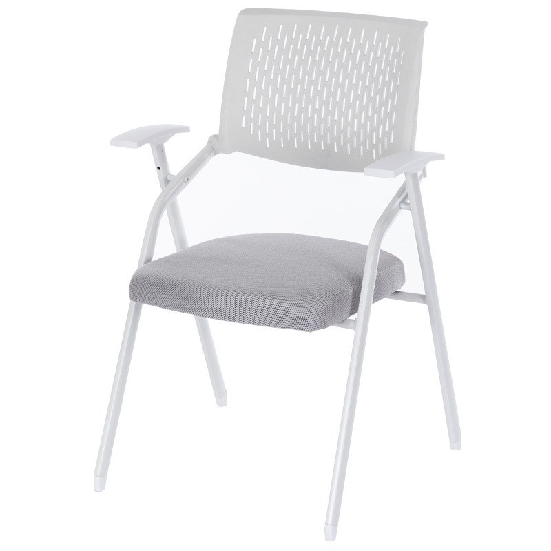 培训椅带桌板可折叠会议椅白色写字板办公会议P室办公职员培训班