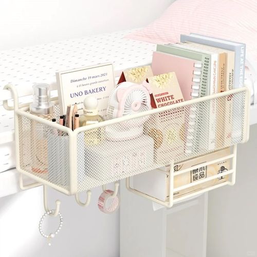 宿舍收纳好物床头上铺神器大学生住校床上置物P架挂式寝室床边挂