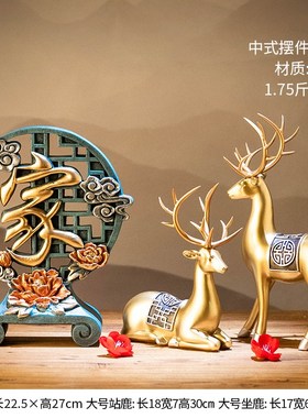 小麒麟貔貅招财摆件一对2022新款客厅玄关办公室T桌面新中式艺术