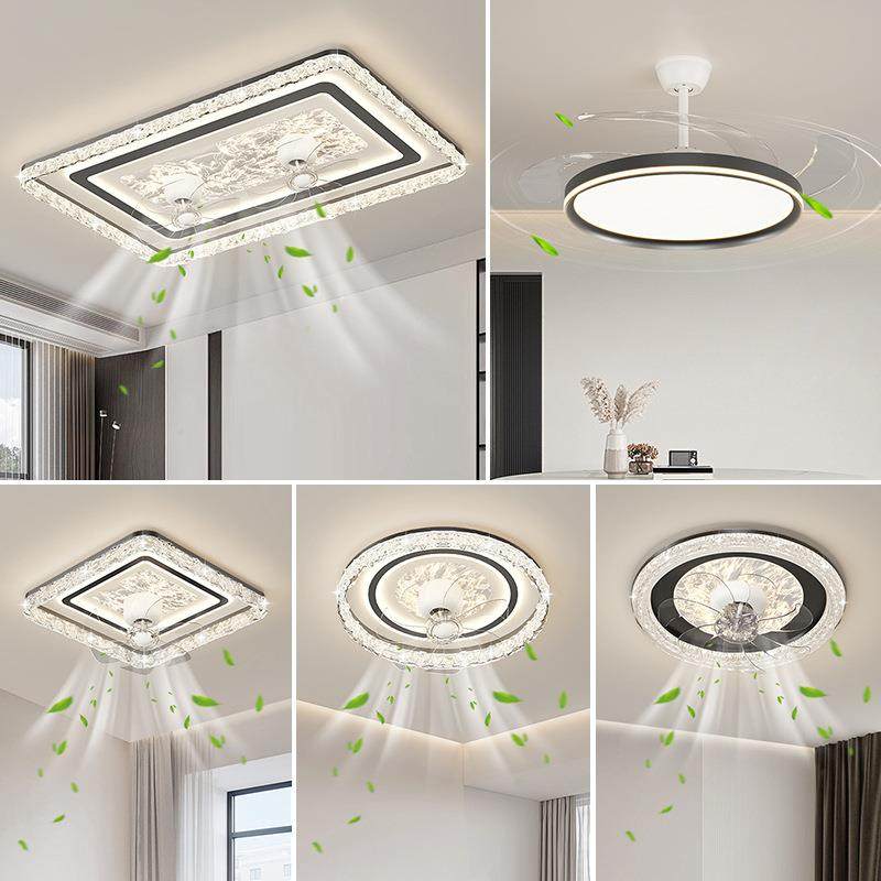 客厅主灯风扇吸顶灯2025新款现代简约大气卧室灯中山灯具套餐组合