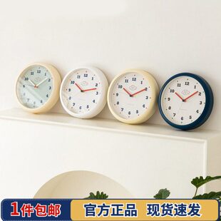韩国Romane简约指针挂钟复古圆形静音装 钟表V3 饰客厅卧室家用美式