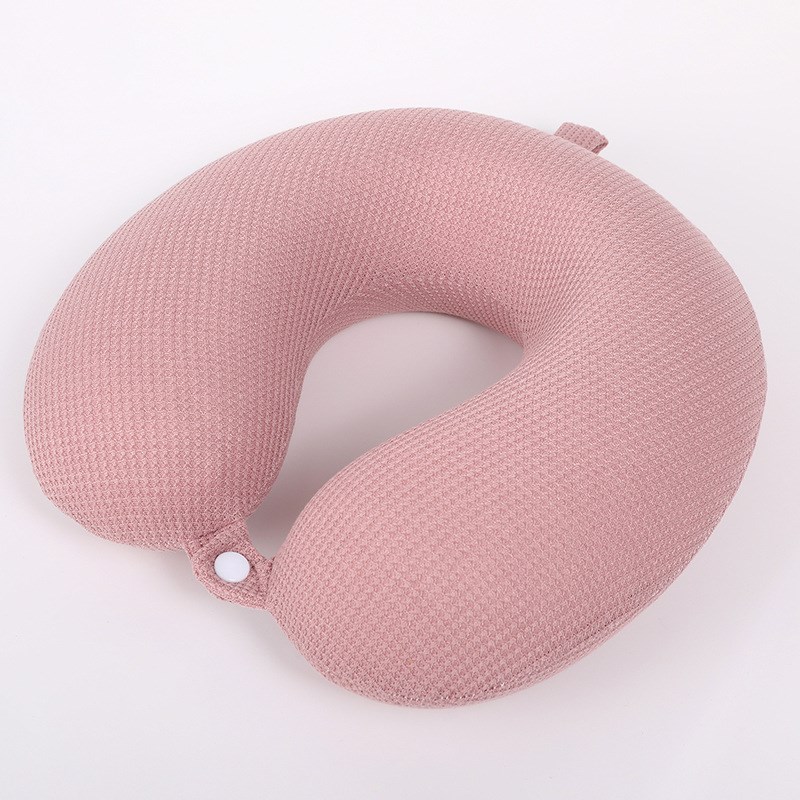 供应慢回弹记忆海绵枕头枕芯护颈椎按摩学生飞机T旅行枕U型枕裸心