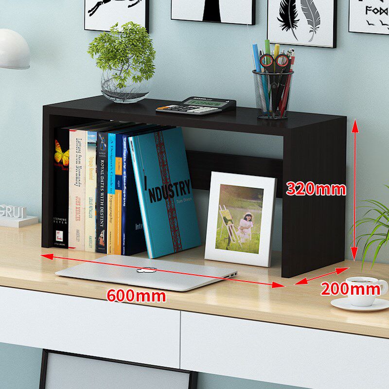 桌面书架置物架多层学生分层简易办公桌书桌N上小收纳架子书柜原