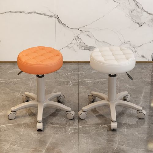 美容凳子升降旋转大工椅子理发店美容院专用滑轮圆U凳按摩美甲化