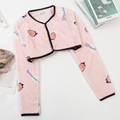 法兰绒护肩膀坎肩颈椎防寒披肩长袖 中老年保暖睡觉女士坐月子神器