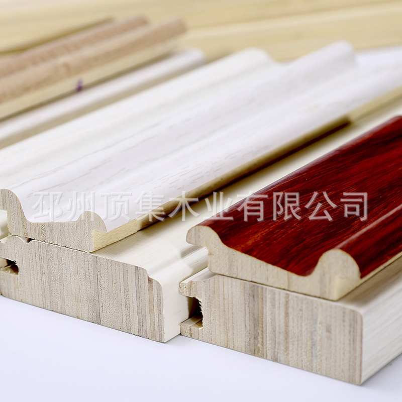 木质踢脚线 实木装饰线条 木质线条收边条加工踢脚线