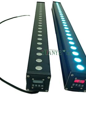 单排27CM 12W 18W 24W 四色RGBW投光灯 RDM调光DMX512 内置控制器