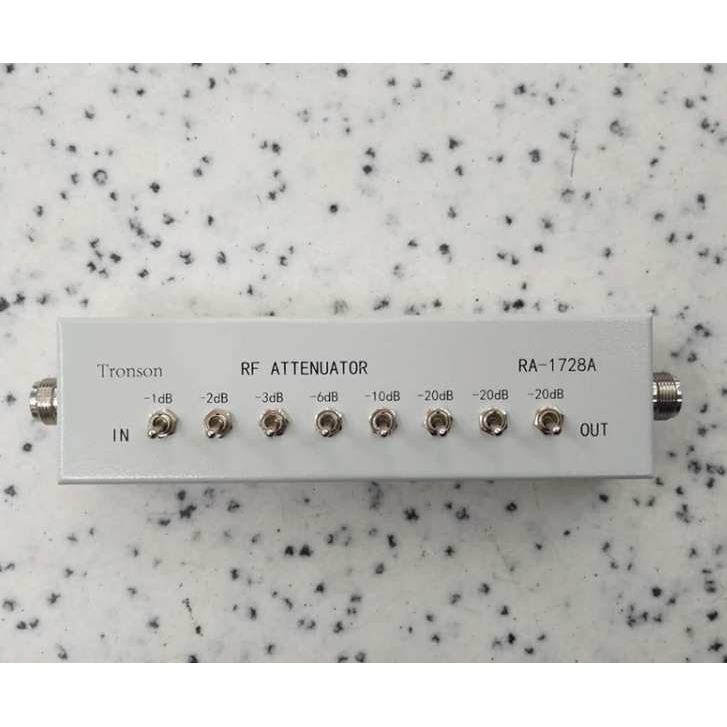 创信RA-1728A高频衰减器1/2/3/6/10/20dB档位全开共82dB/82分贝