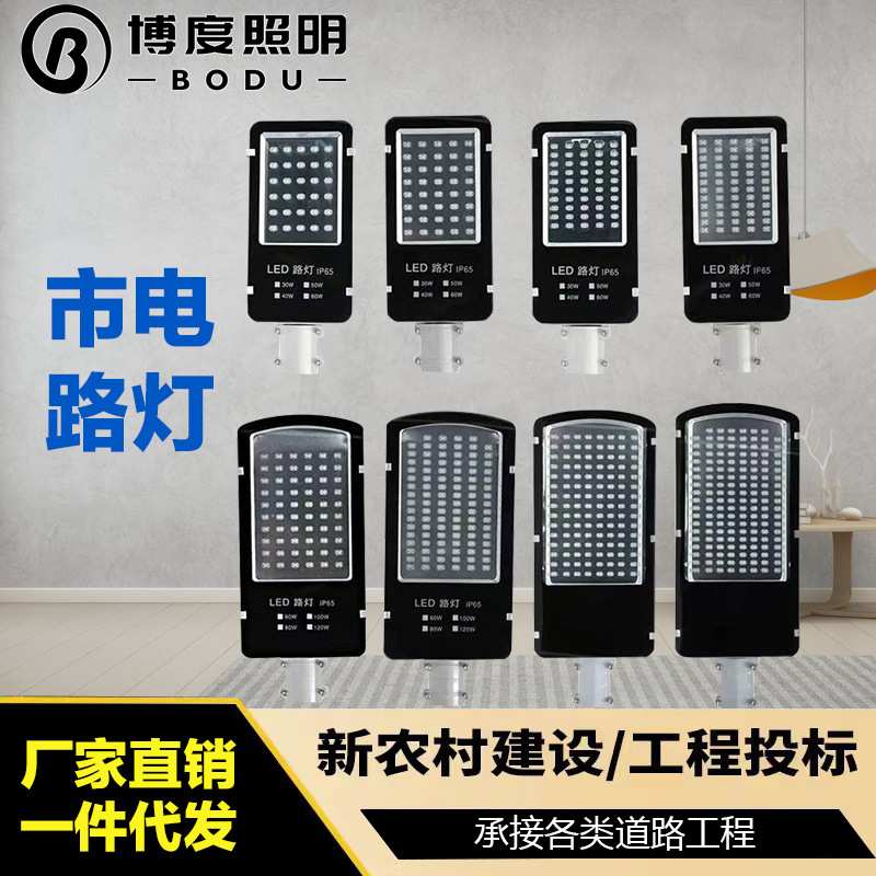 路灯头220VLED金豆超亮 新农村户外乡村道路市电路灯照明