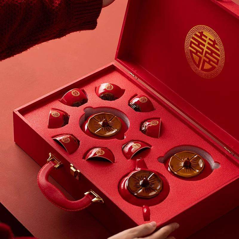 结婚礼物送新人新娘高级高档实用大气姐姐妹朋友闺蜜新婚茶具摆件